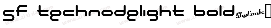 SF Technodelight Bold字体转换